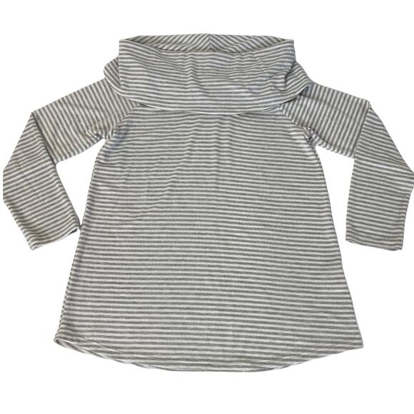 SOFT SURROUNDINGS Size S  Fireside Pullover Striped Cowl Neck Sweater - Picture 8 of 10